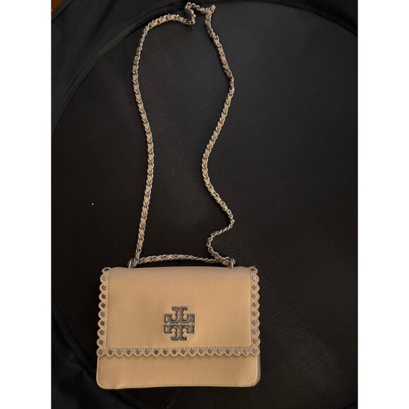 Tory Burch Beige Crossbody with Adjustable Strap, GUC - Picture 1 of 4